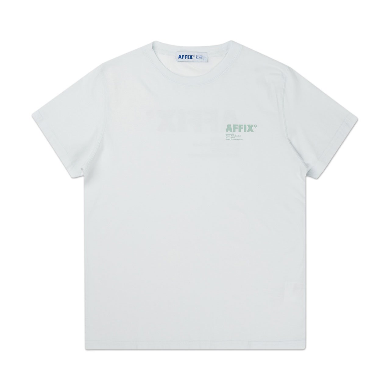 affix works affix standardised logo t-shirt (light mint)
