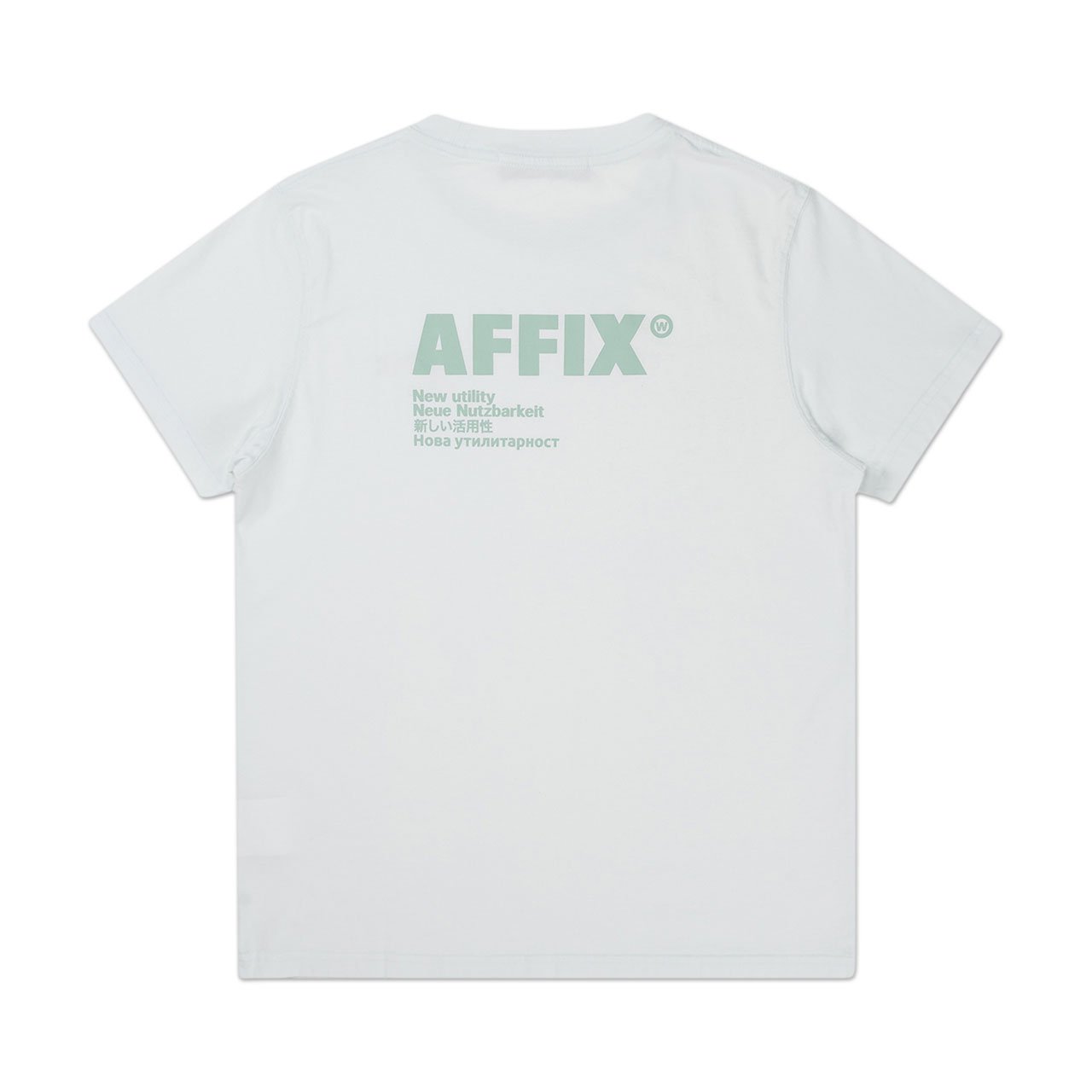 affix works affix standardised logo t-shirt (light mint)
