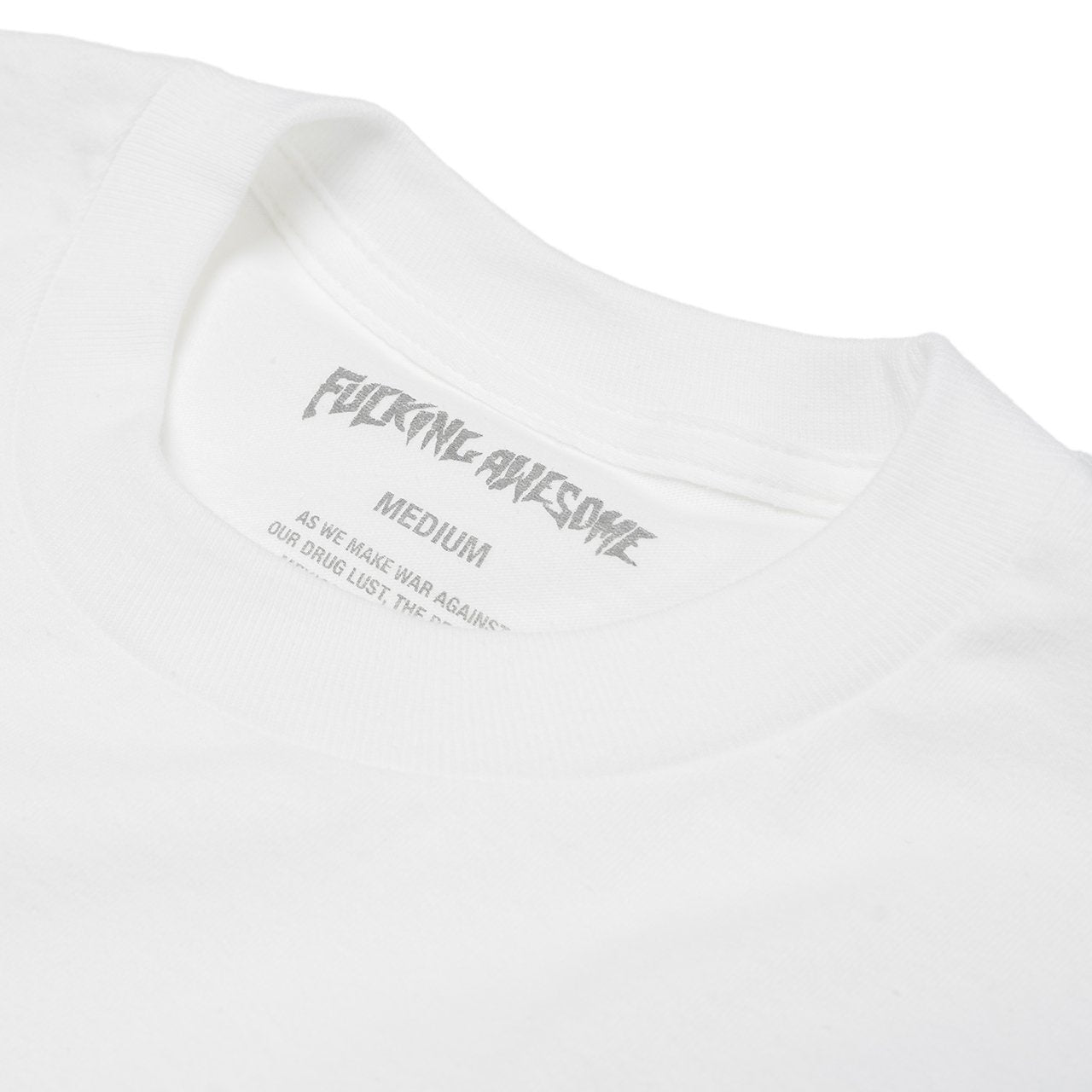 fucking awesome fucking awesome brains clogged t-shirt (white)