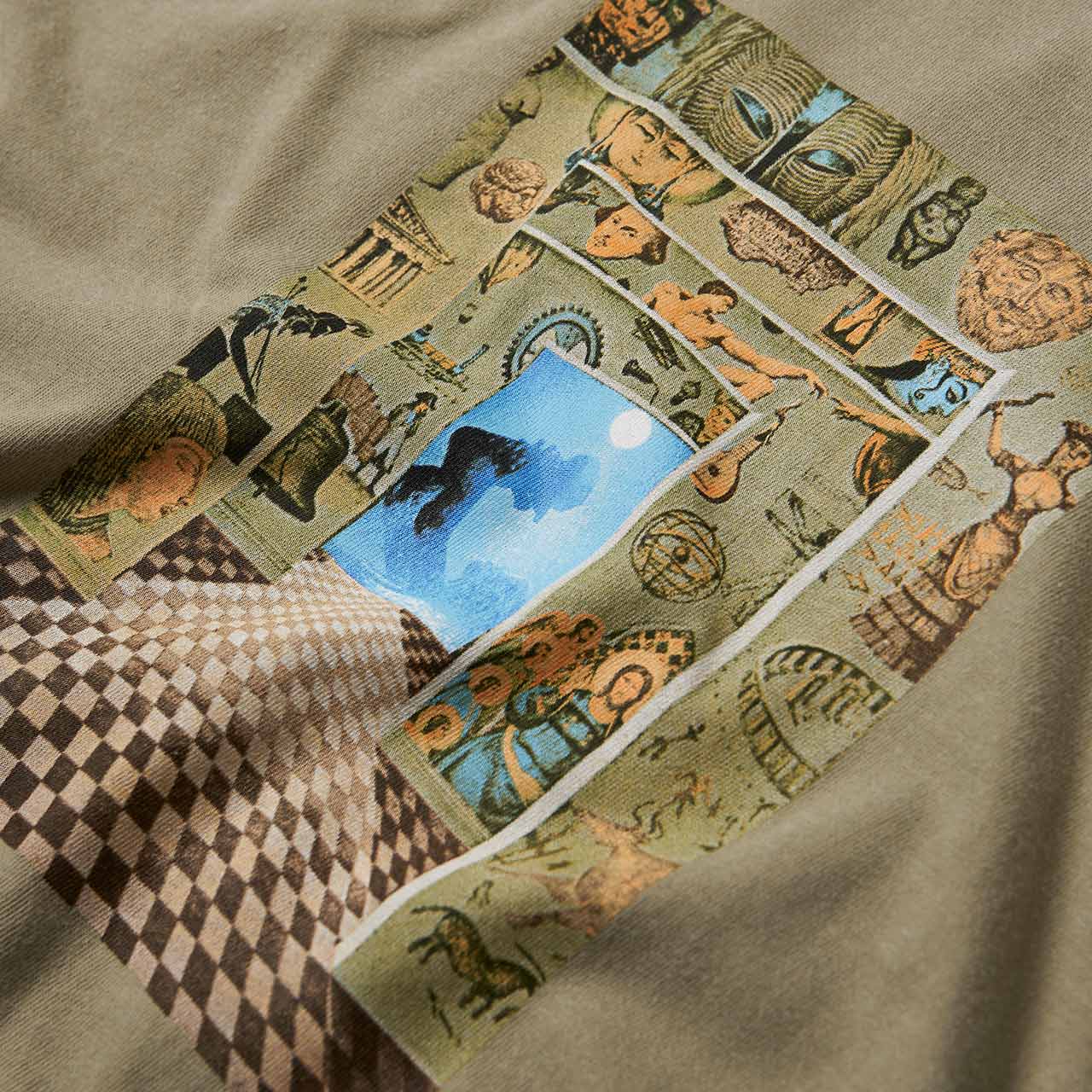 fucking awesome fucking awesome dream tunnel t-shirt (khaki)