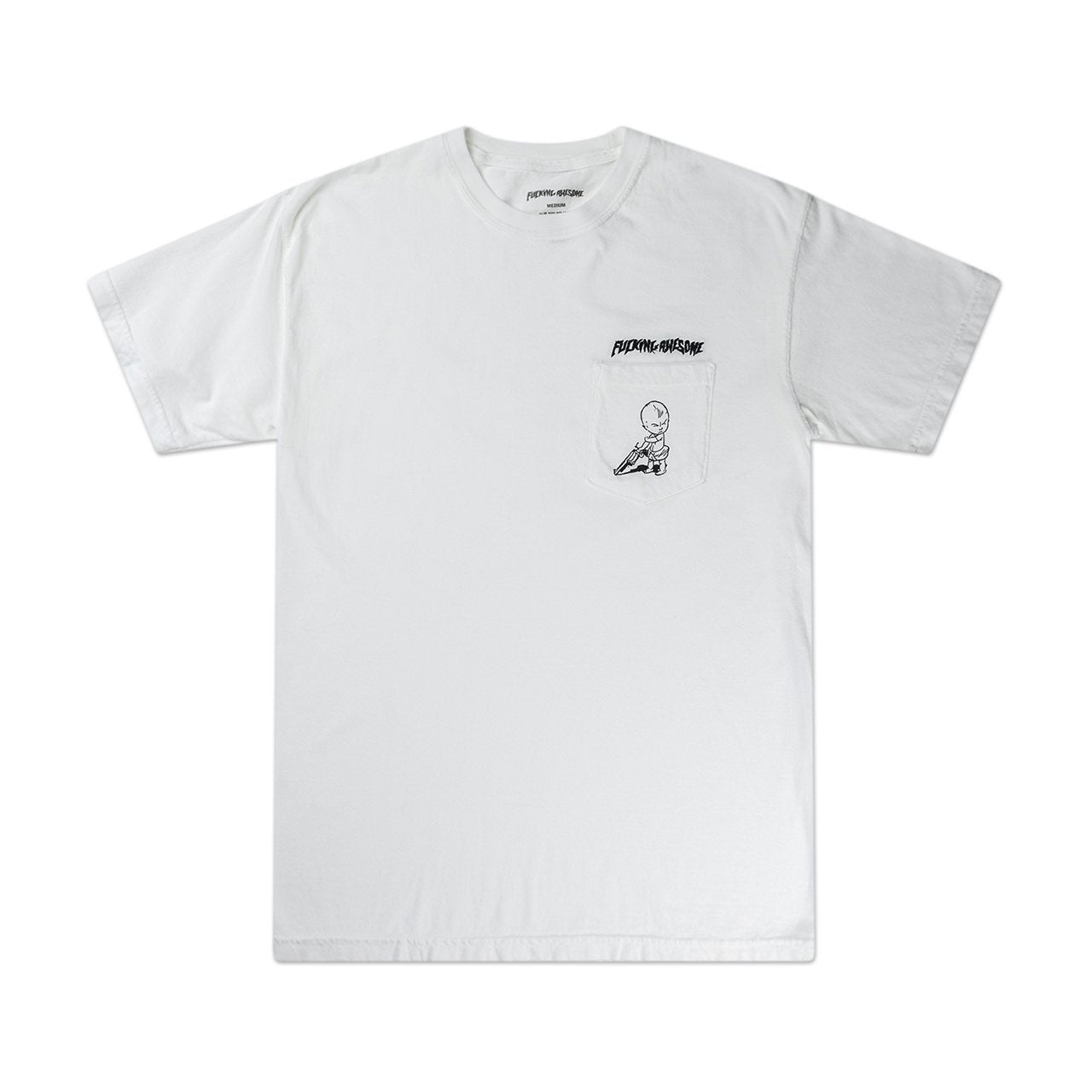 fucking awesome fucking awesome baby pocket t-shirt (white)