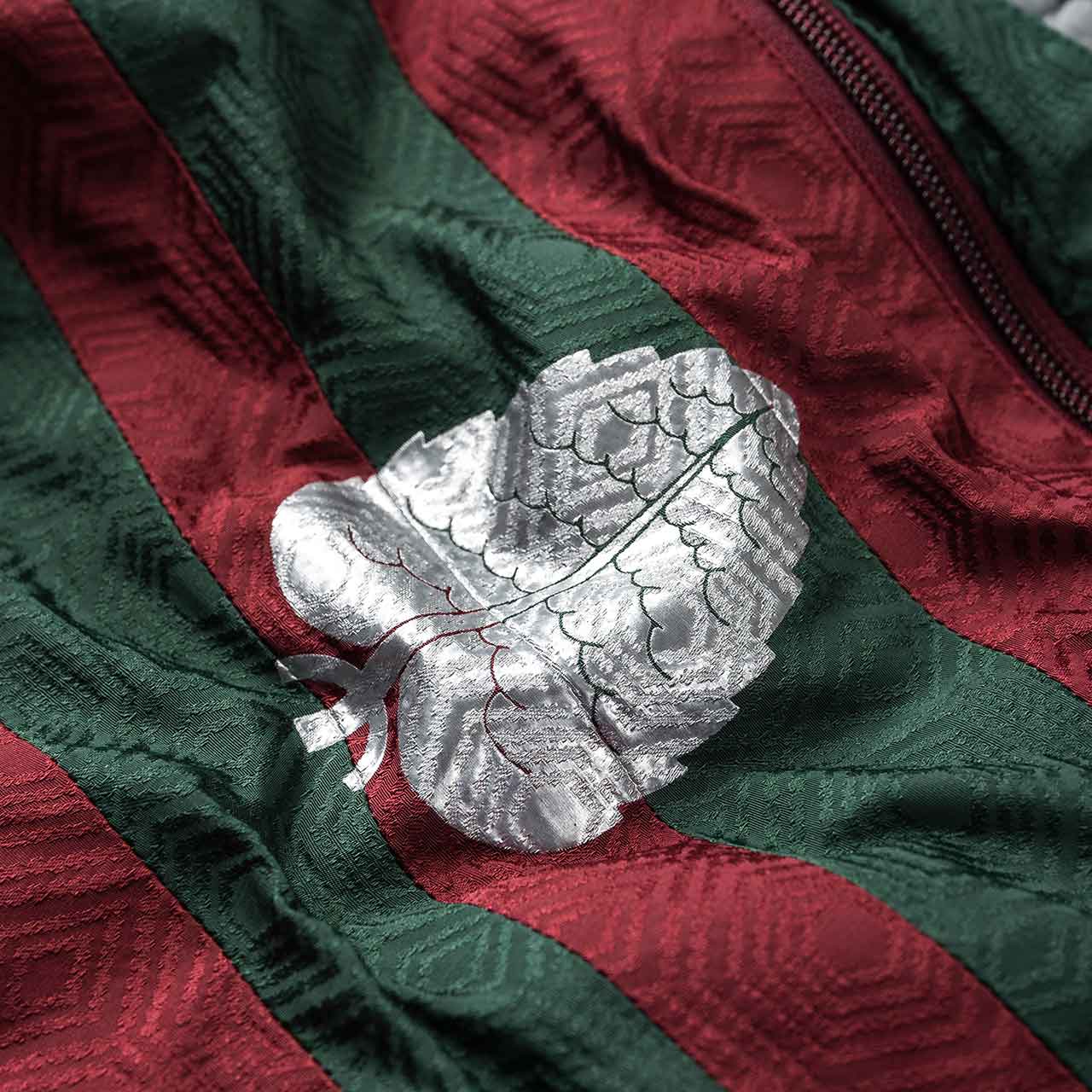 undercover undercover centipede jacquard track pants (burgundy)