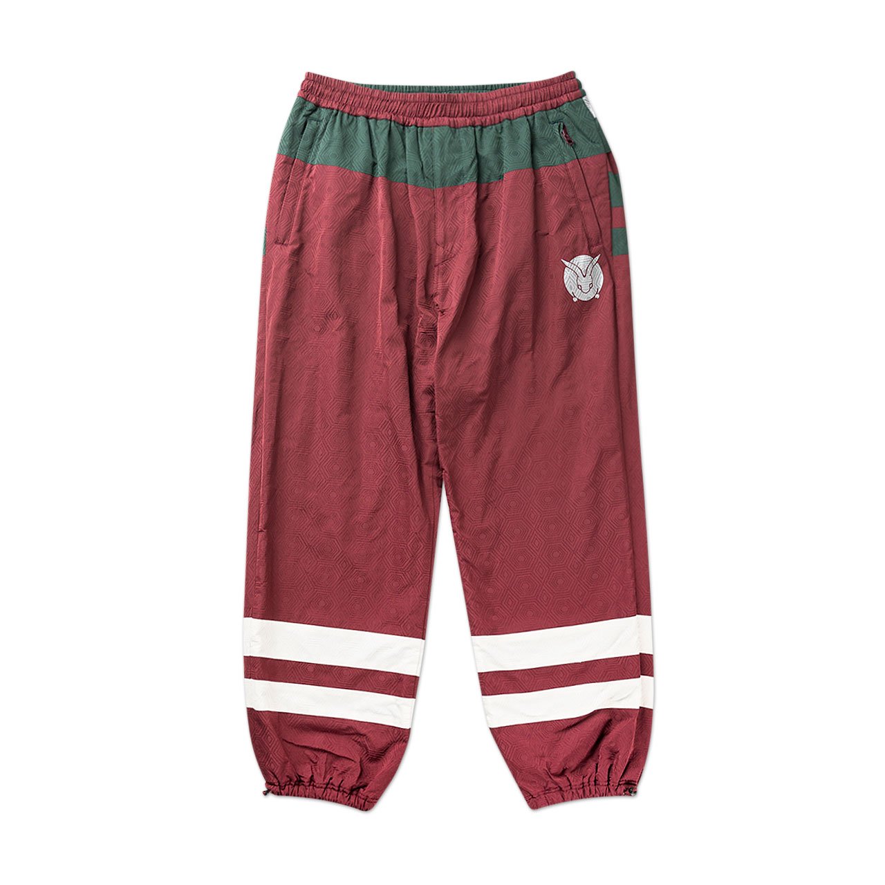 undercover undercover centipede jacquard track pants (burgundy)