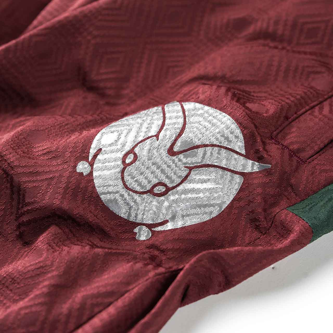 undercover undercover centipede jacquard track pants (burgundy)