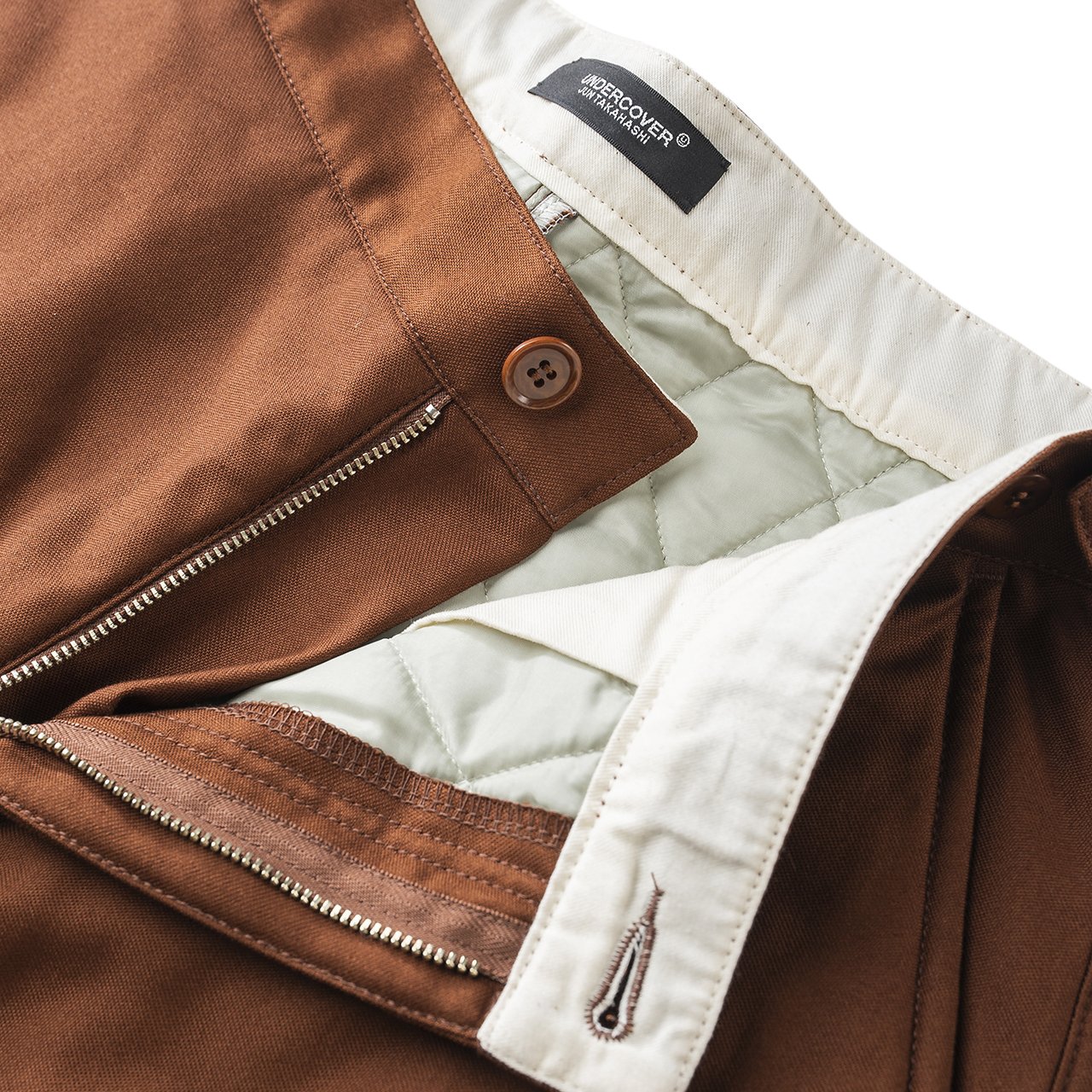 undercover undercover straight leg pants (brown)