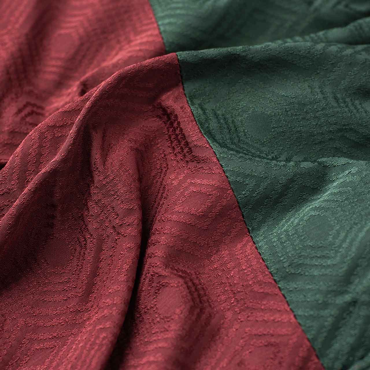 undercover undercover centipede jacquard track pants (burgundy)