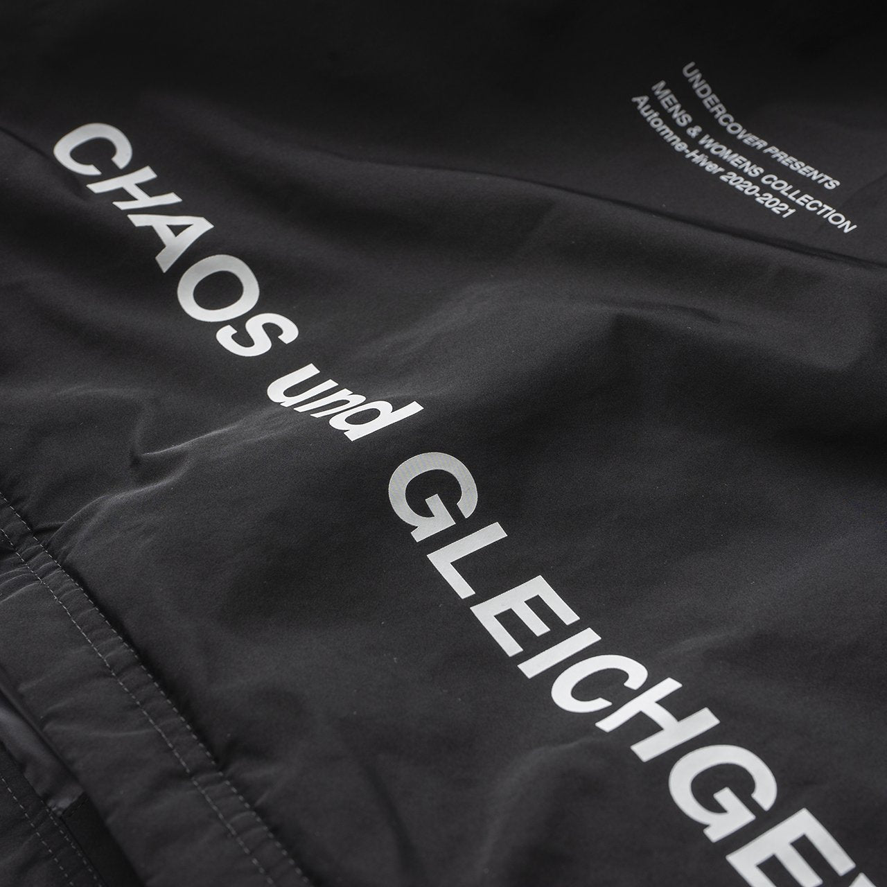 undercover undercover 'throne of blood' hooded drawstring jacket (black)