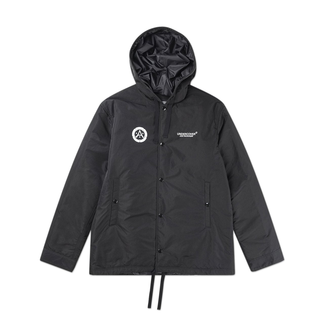 undercover undercover 'throne of blood' hooded drawstring jacket (black)