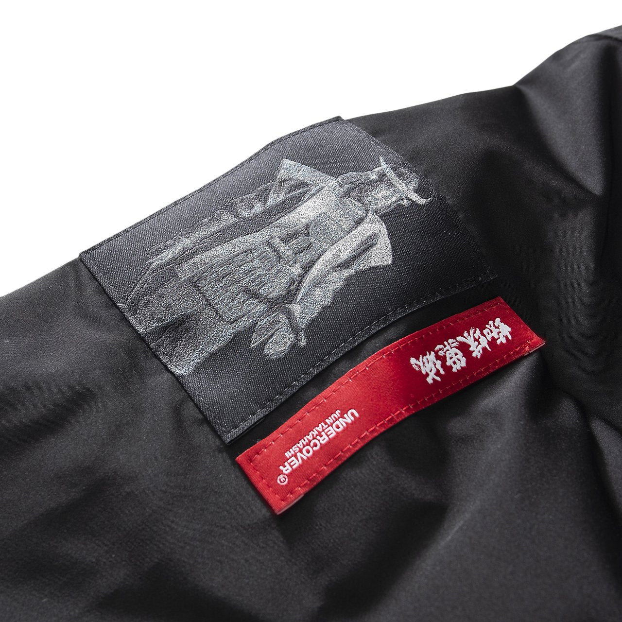 undercover undercover 'throne of blood' hooded coat (black)