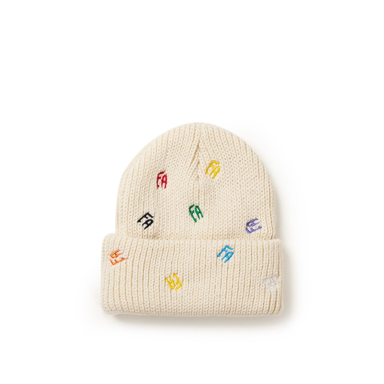 fucking awesome fucking awesome scattered fa cuff beanie (ivory) p708491-001SPONESIZE