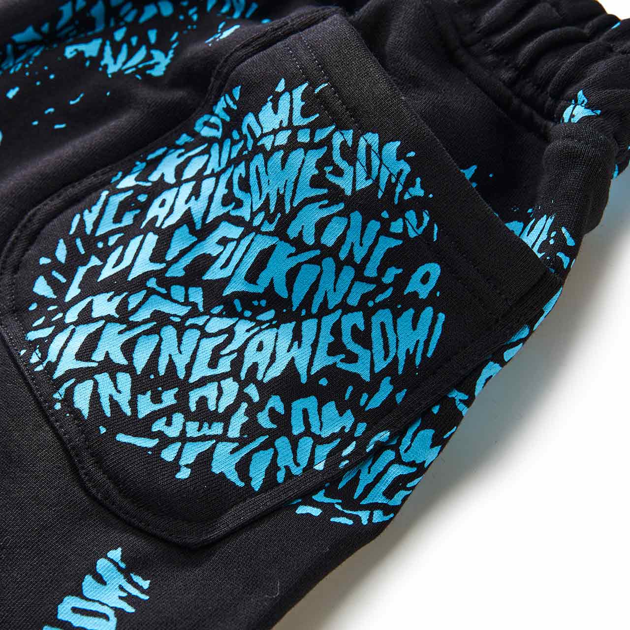 fucking awesome fucking awesome spiral aop sweatpant (black)
