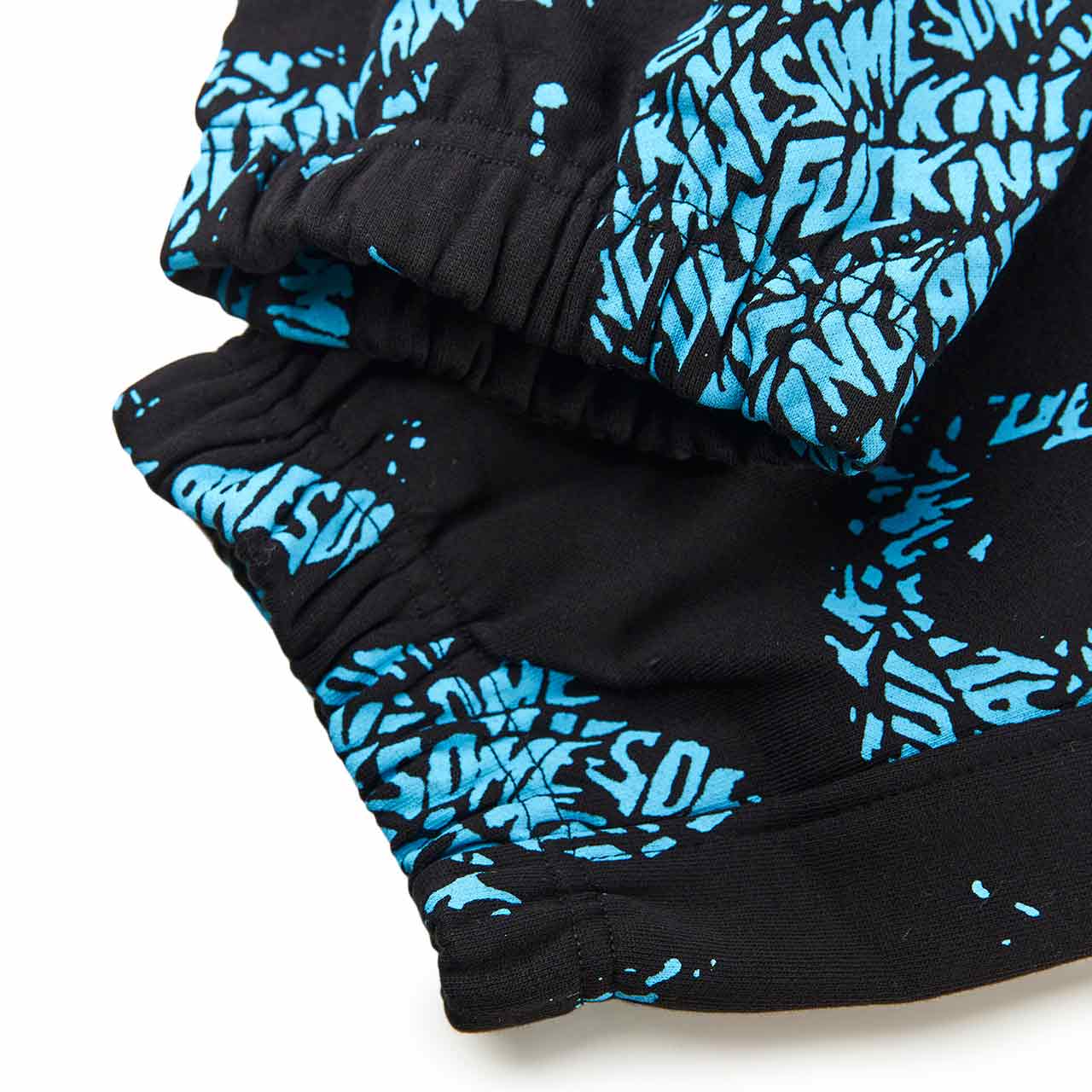 fucking awesome fucking awesome spiral aop sweatpant (black)