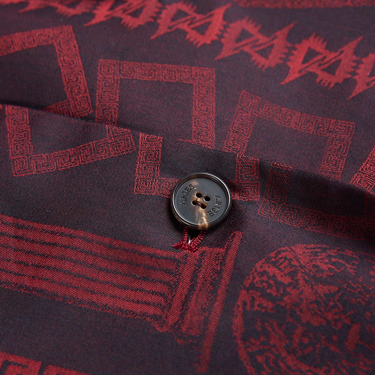 aries aries column jacquard tailored jacket (red)