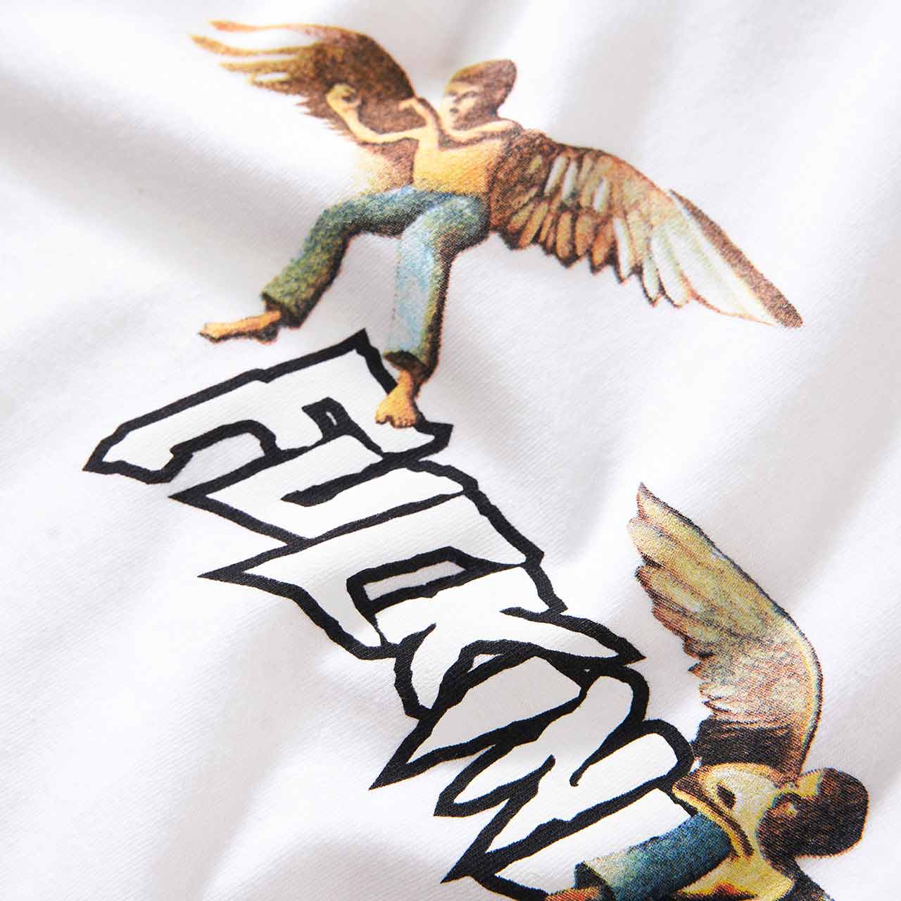 fucking awesome fucking awesome angel stamp longsleeve (white)