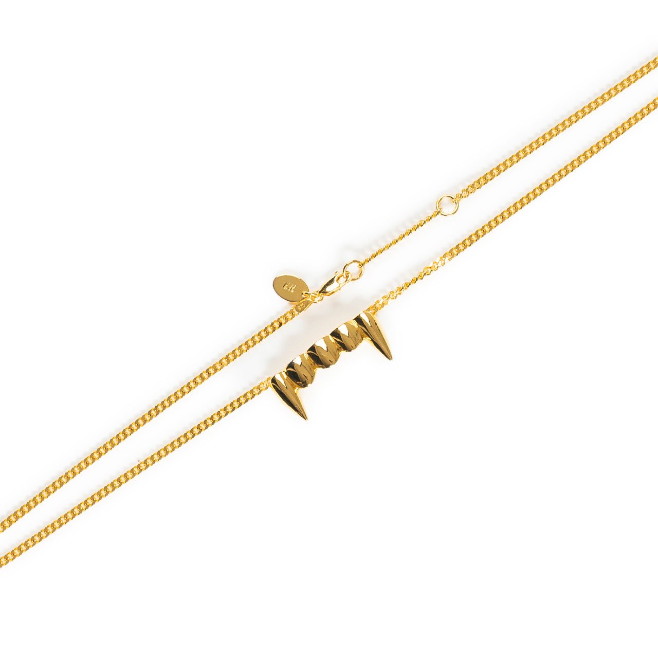 perks and mini perks and mini s.loops original fang necklace (gold) 9701-B-GLD