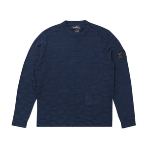 stone island shadow project stone island shadow project graphic knit (dark blue)