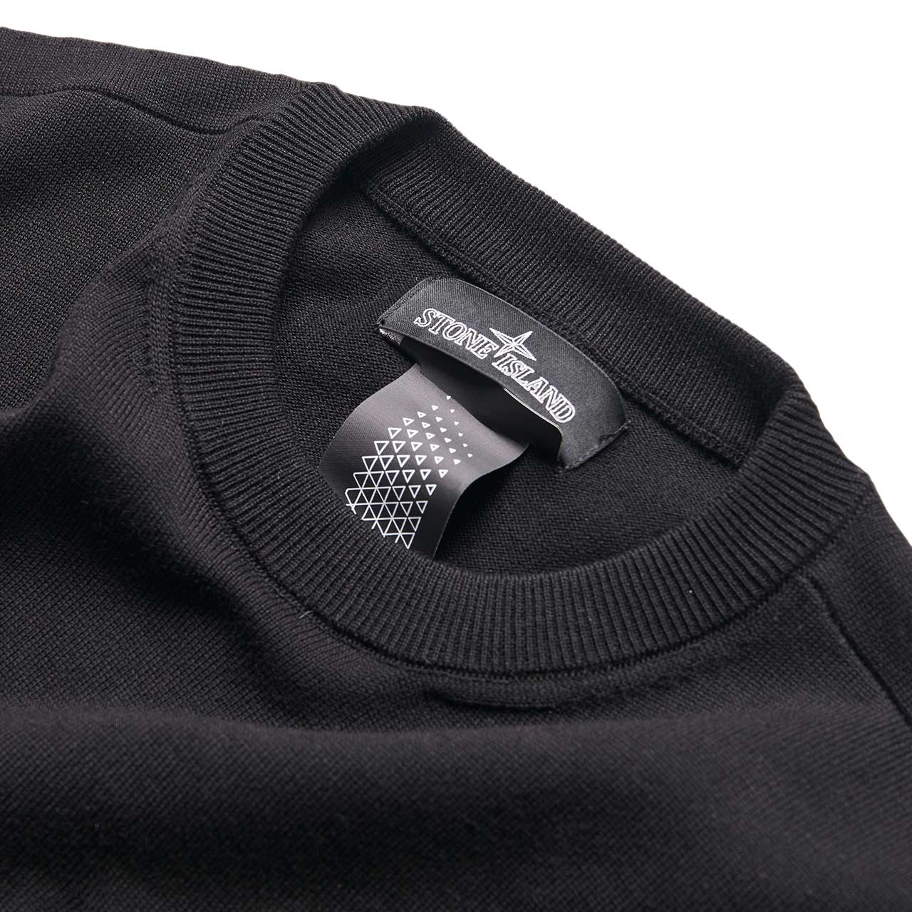 stone island shadow project silk mix crew neck sweater (black)