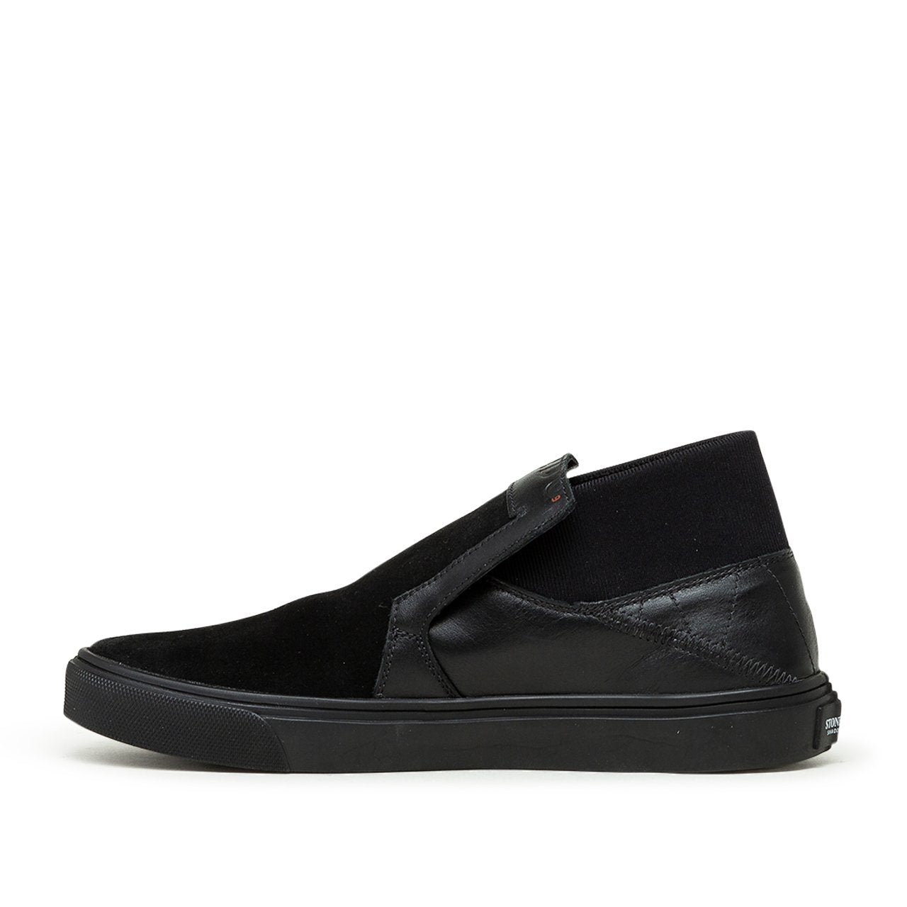 stone island shadow project stone island shadow project slip-on mid (black)