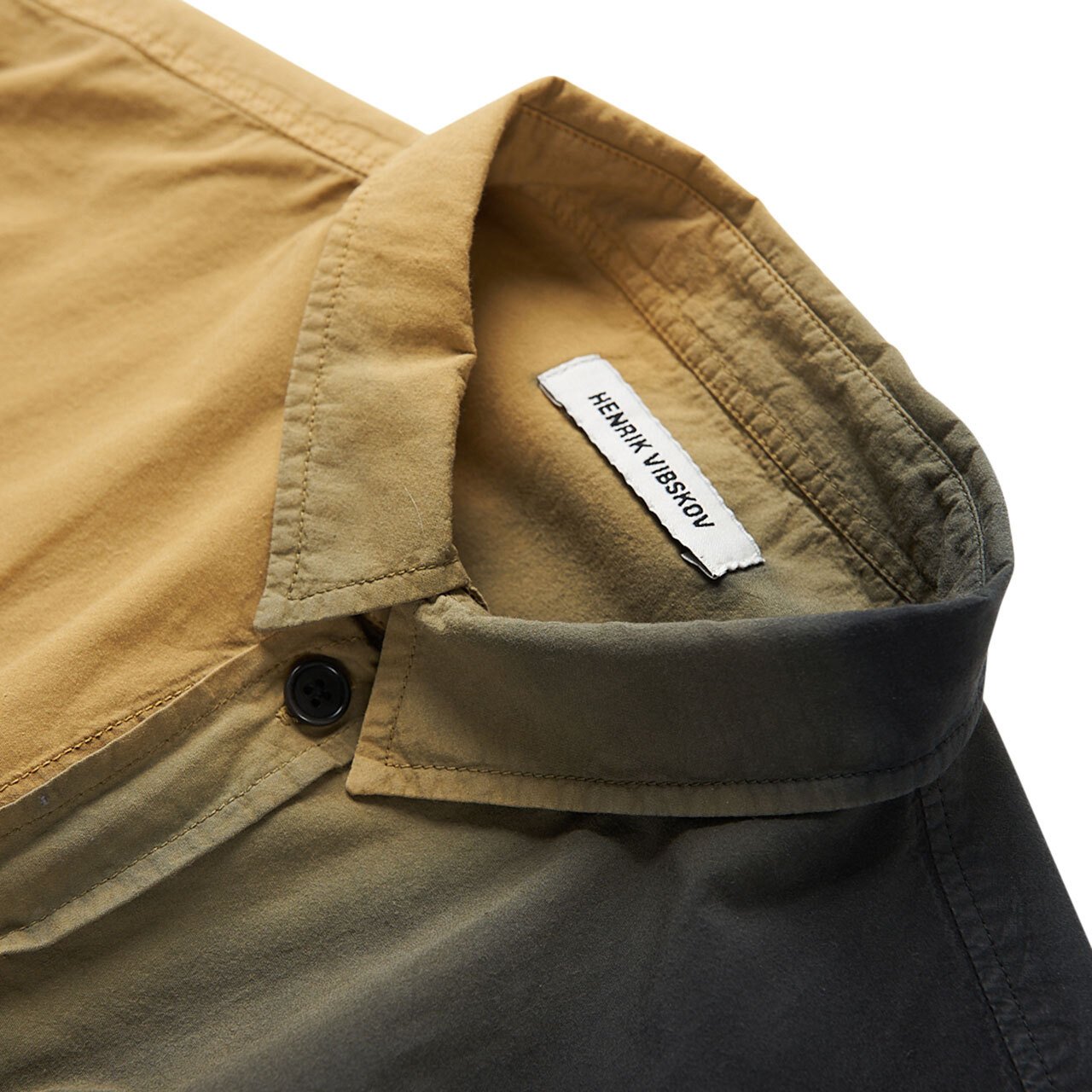henrik vibskov henrik vibskov dip dye shirt (bronze / black)
