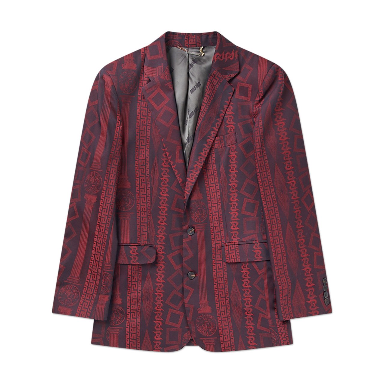 aries aries column jacquard tailored jacket (red)