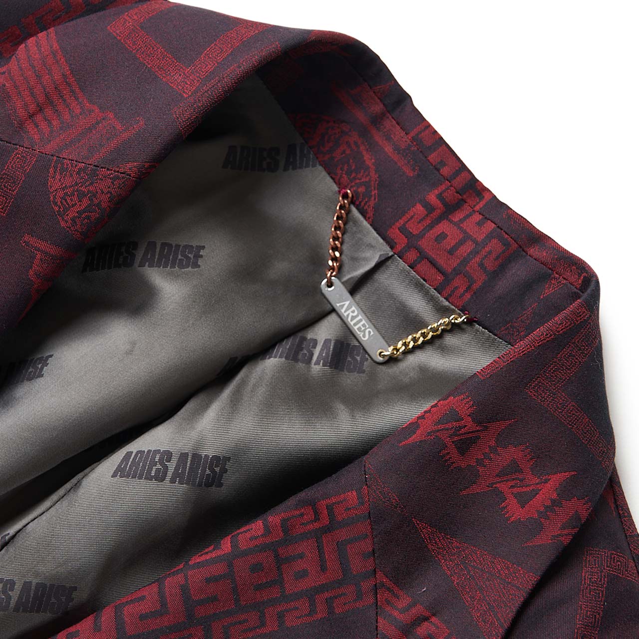 aries aries column jacquard tailored jacket (red)