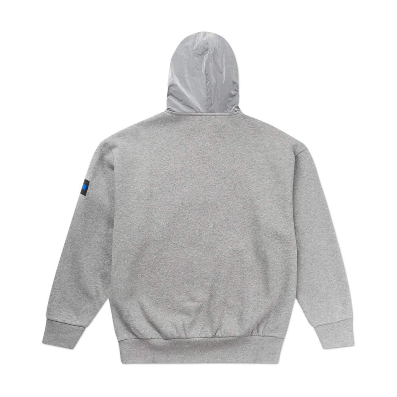 aries aries hybrid half zip hoodie (grey marl)