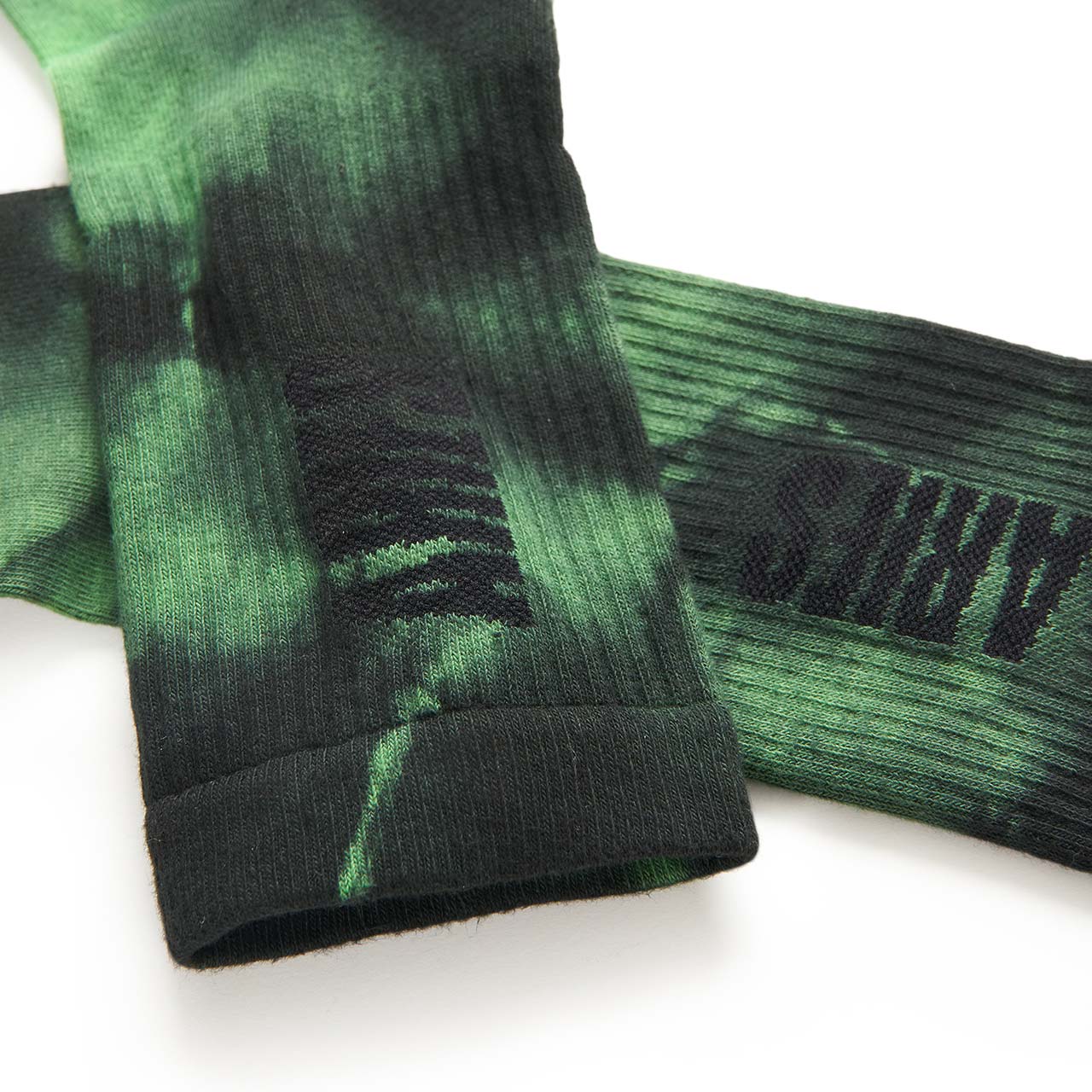 aries aries tie-dye socks (green)