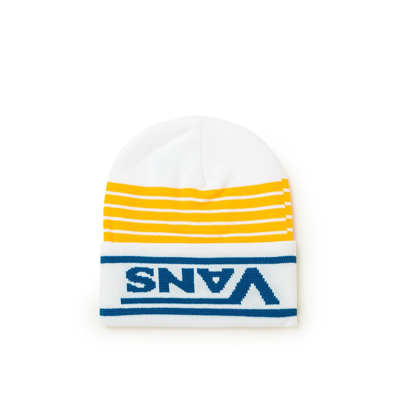 aries x vans aries x vans wm vault beanie (white/yellow) VN0A5GV2YZW1