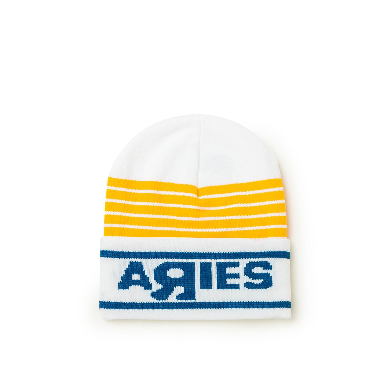 aries x vans aries x vans wm vault beanie (white/yellow) VN0A5GV2YZW1