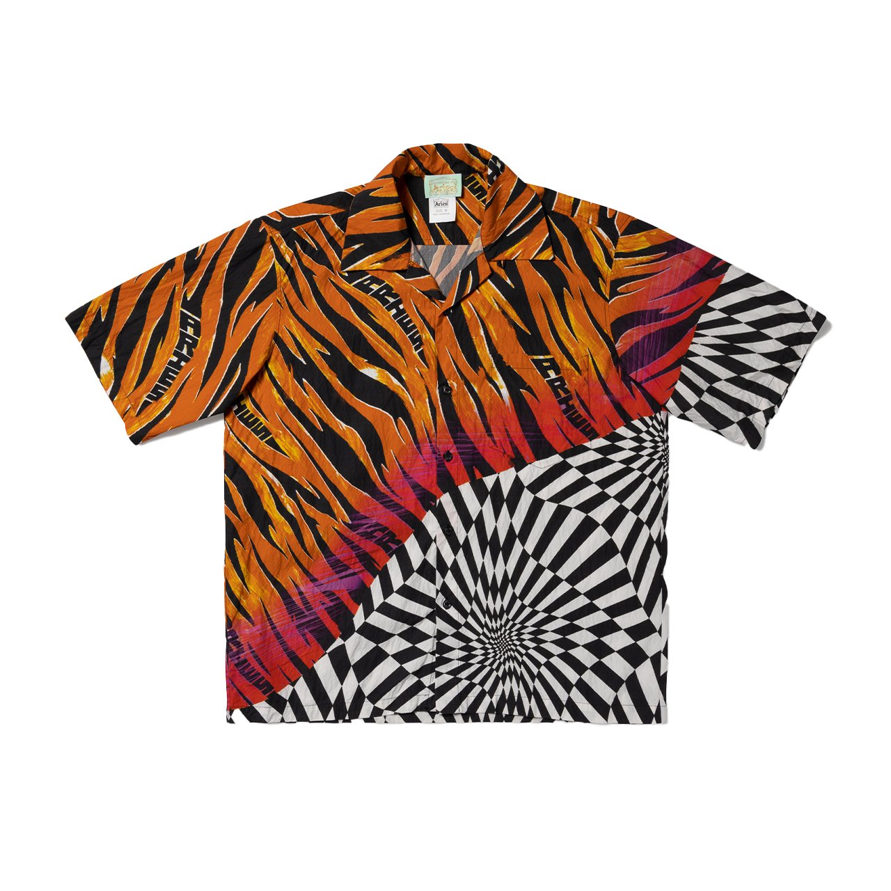 aries x vans aries x vans wm vault shirt (white /orange)