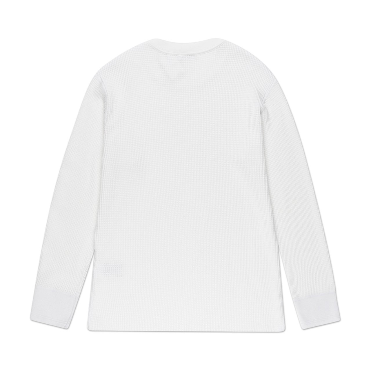 nanamica nanamica crew neck longsleeve thermal tee (white)