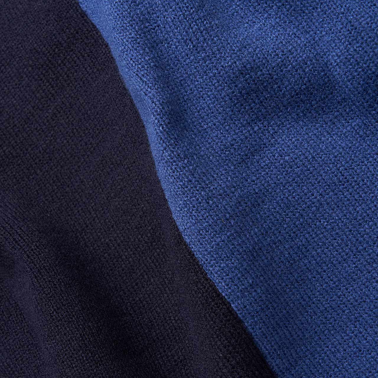 comme des garçons shirt comme des garçons shirt tonal split color cardigan (blue/dark blue)