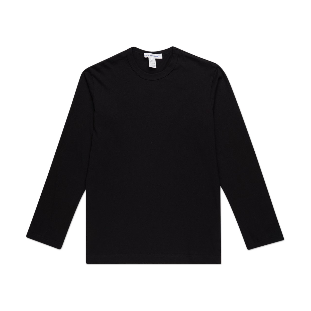comme des garçons shirt comme des garçons shirt logo longsleeve (black)