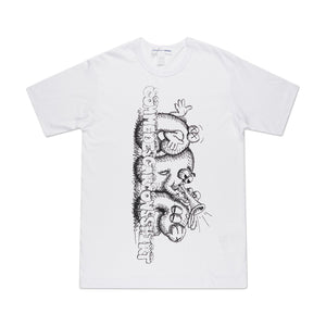 comme des garçons shirt comme des garçons shirt x kaws print t-shirt (print 3)