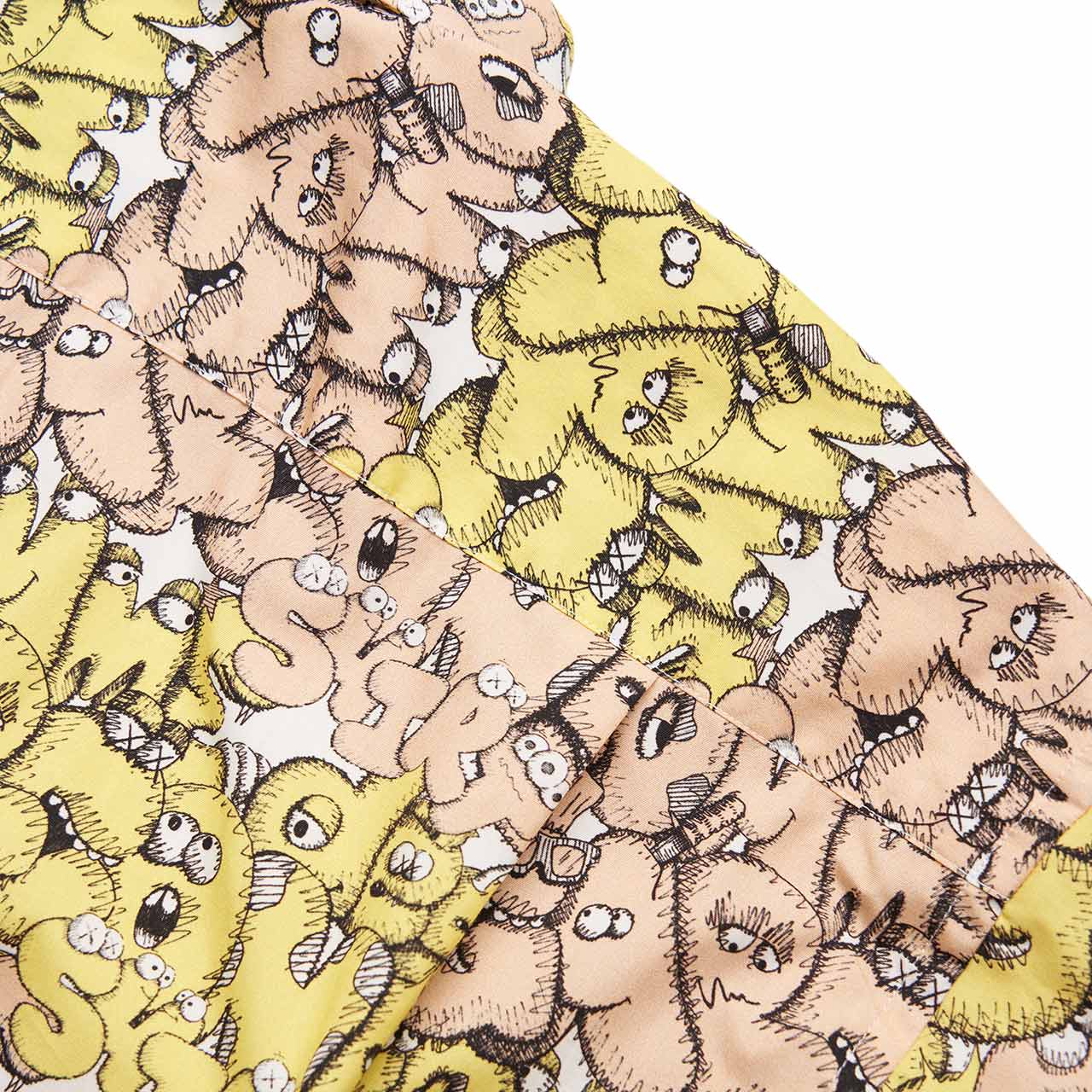 comme des garçons shirt comme des garçons shirt x kaws classic shirt (print f)