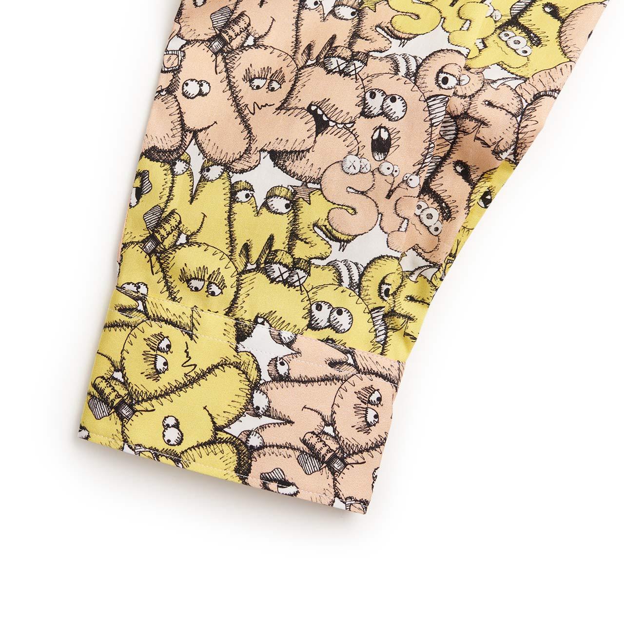 comme des garçons shirt comme des garçons shirt x kaws classic shirt (print f)