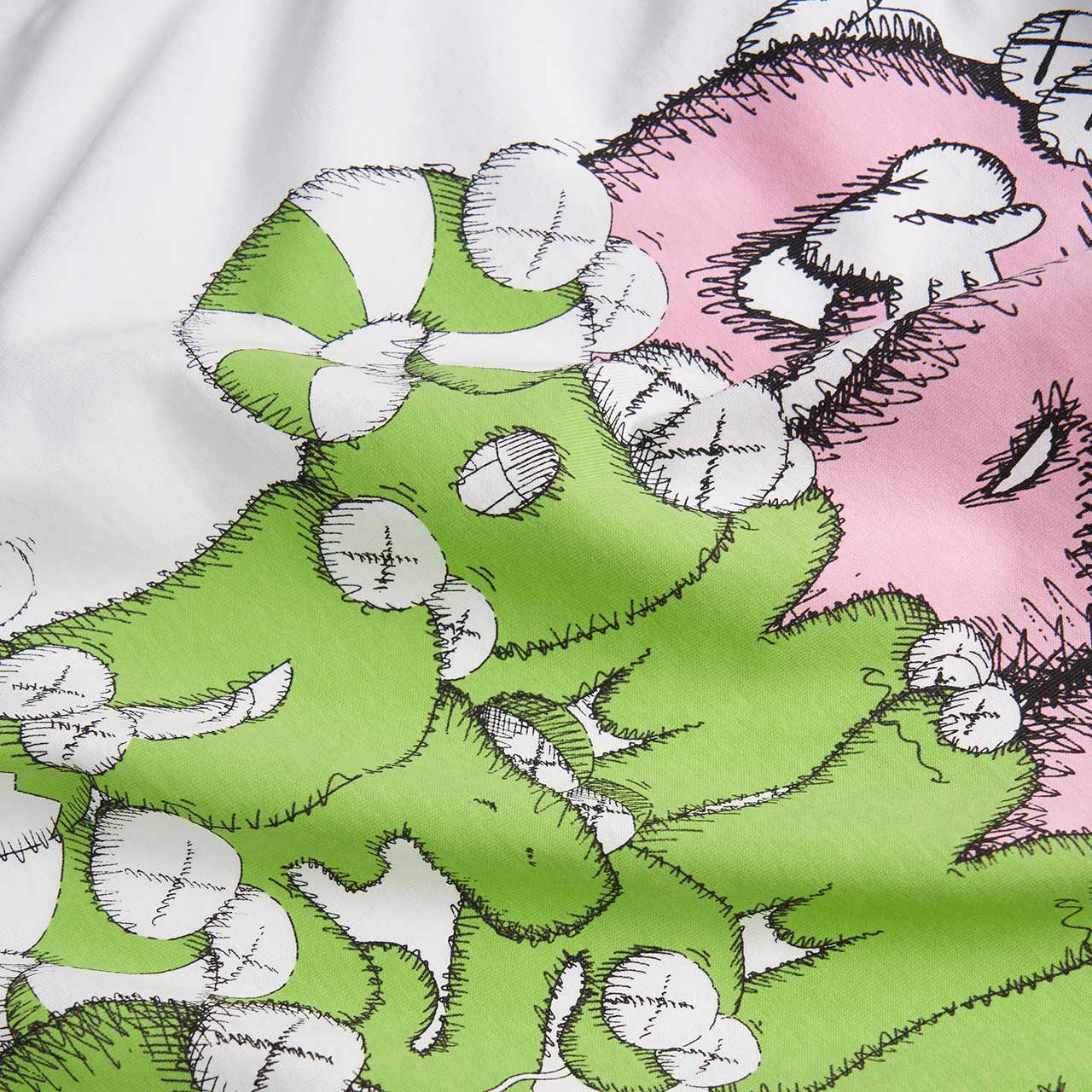 comme des garçons shirt comme des garçons shirt x kaws print t-shirt (print 4)