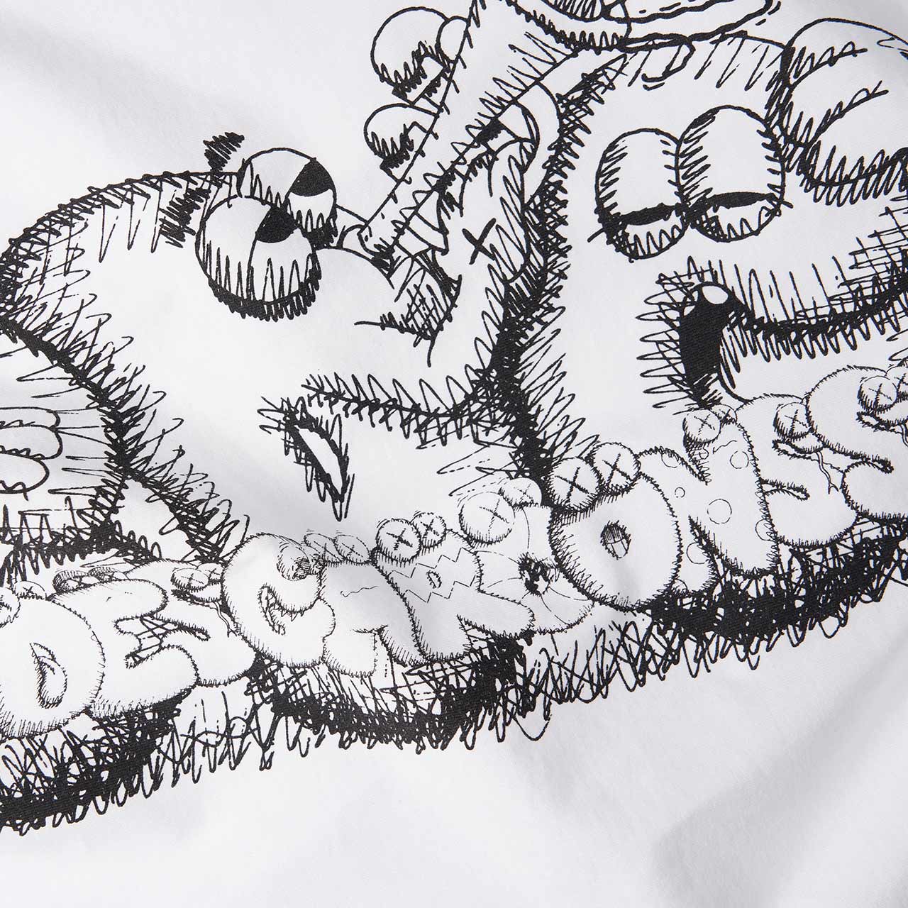 comme des garçons shirt comme des garçons shirt x kaws print t-shirt (print 3)