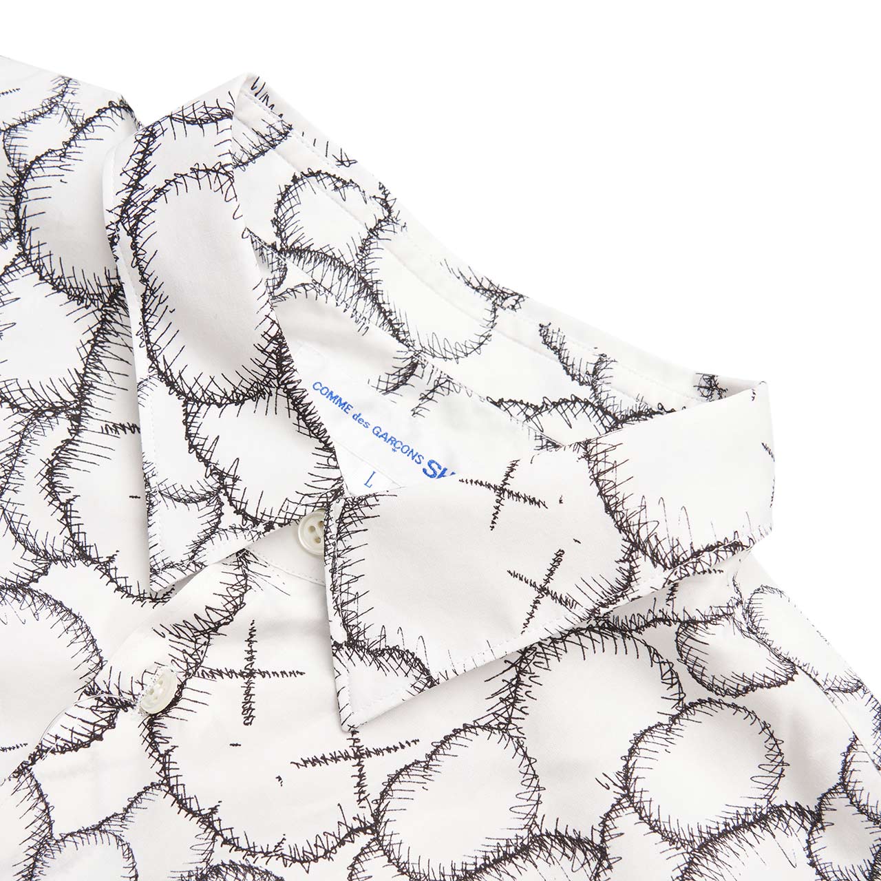 comme des garçons shirt comme des garçons shirt x kaws classic shirt (print a)