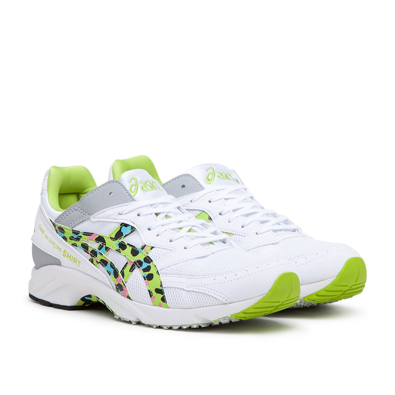 comme des garçons shirt x asics comme des garçons shirt x asics tarther (white/lime)