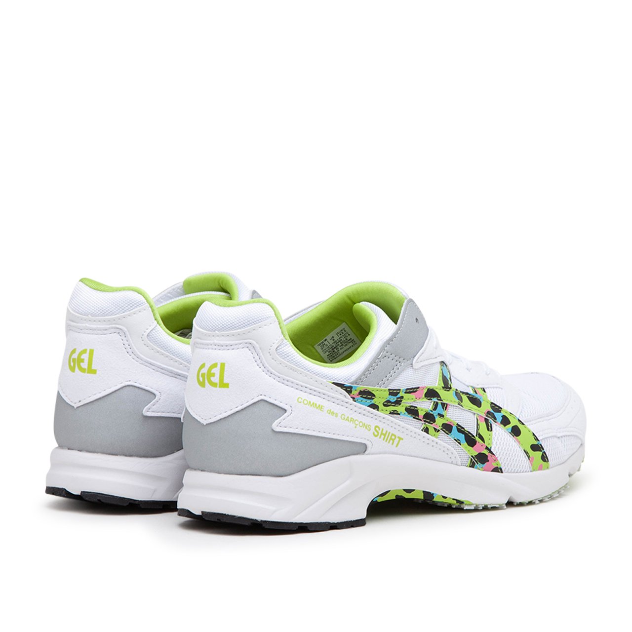 comme des garçons shirt x asics comme des garçons shirt x asics tarther (white/lime)