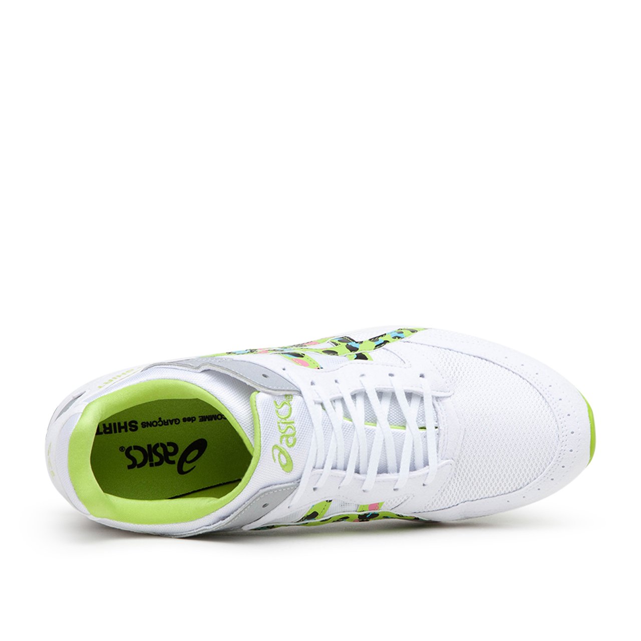 comme des garçons shirt x asics comme des garçons shirt x asics tarther (white/lime)