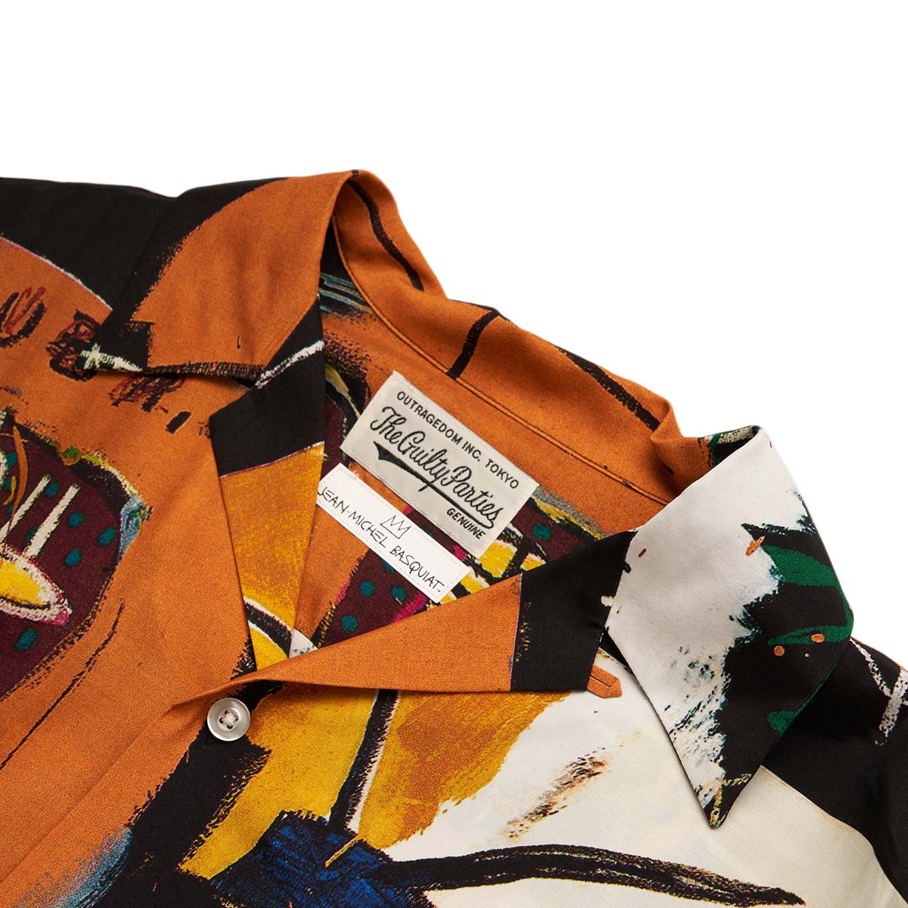 wacko maria wacko maria x jean-michel basquiat shortsleeve hawaiian shirt (type-4)