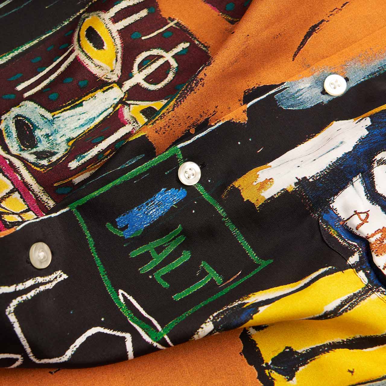 wacko maria wacko maria x jean-michel basquiat shortsleeve hawaiian shirt (type-4)