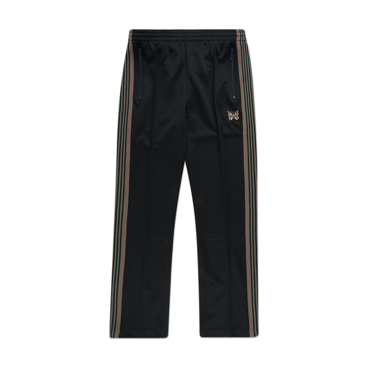 needles needles side stripe track pants (green)