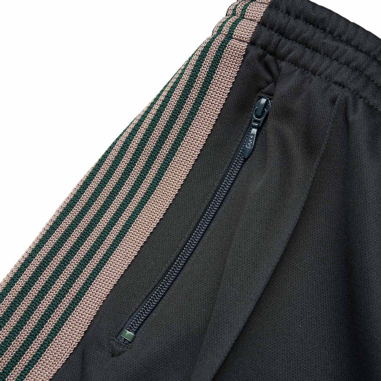 needles needles side stripe track pants (green)