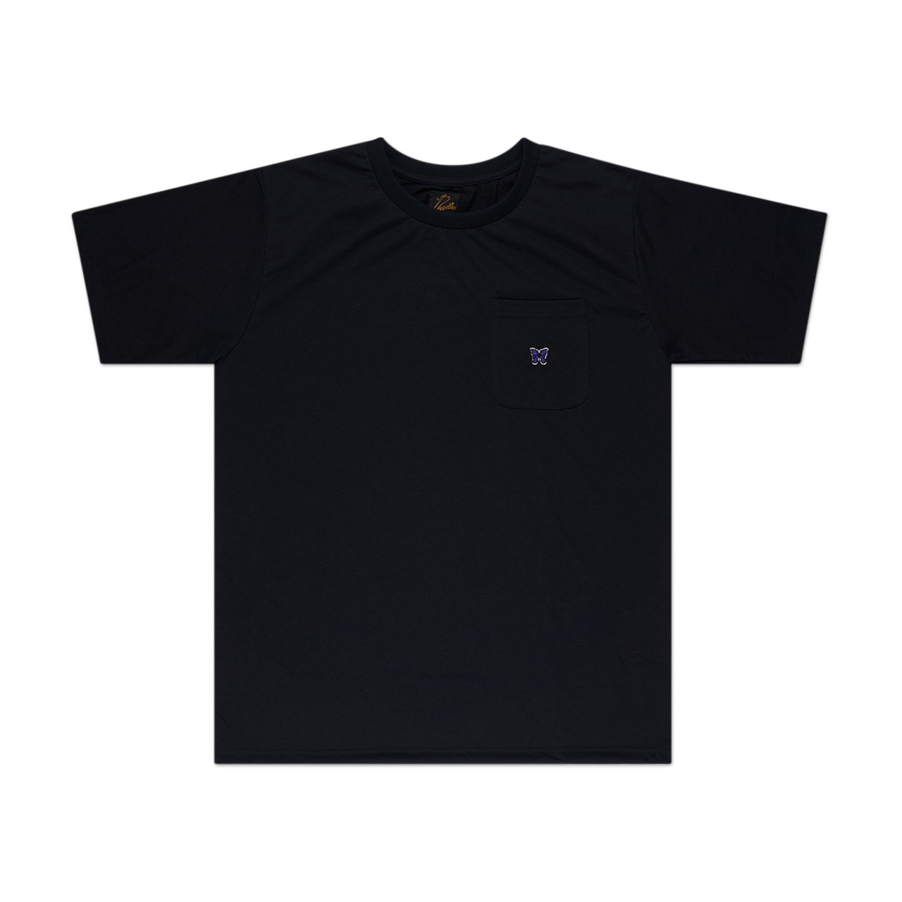 needles needles crewneck pocket t-shirt (black)
