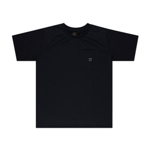 needles needles crewneck pocket t-shirt (black)