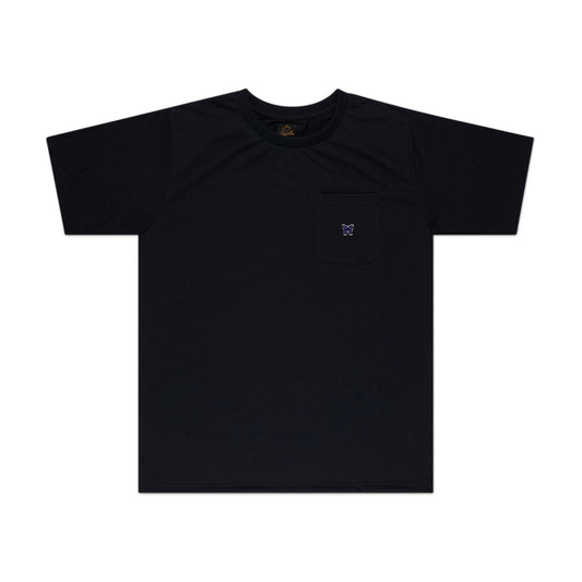 needles needles crewneck pocket t-shirt (black)