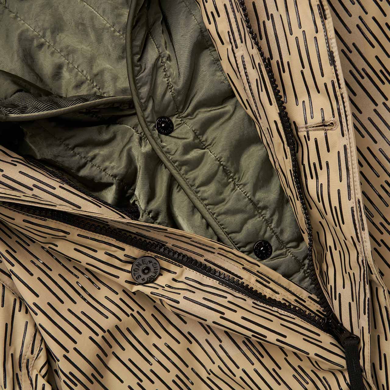 stone island stone island parka (rain camo)